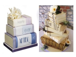 Wedding cake tema libro