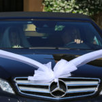 arrivo degli sposi in macchina 1