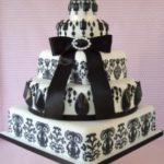 matrimonio bianco e nero torta Glam Events 1