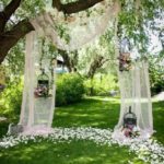 Backdrop tessuti e fiori 1